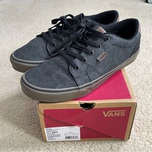 VANS Bishop Waxed Denim Black Low Top Men Canvas Sneakers Shoes Size 11